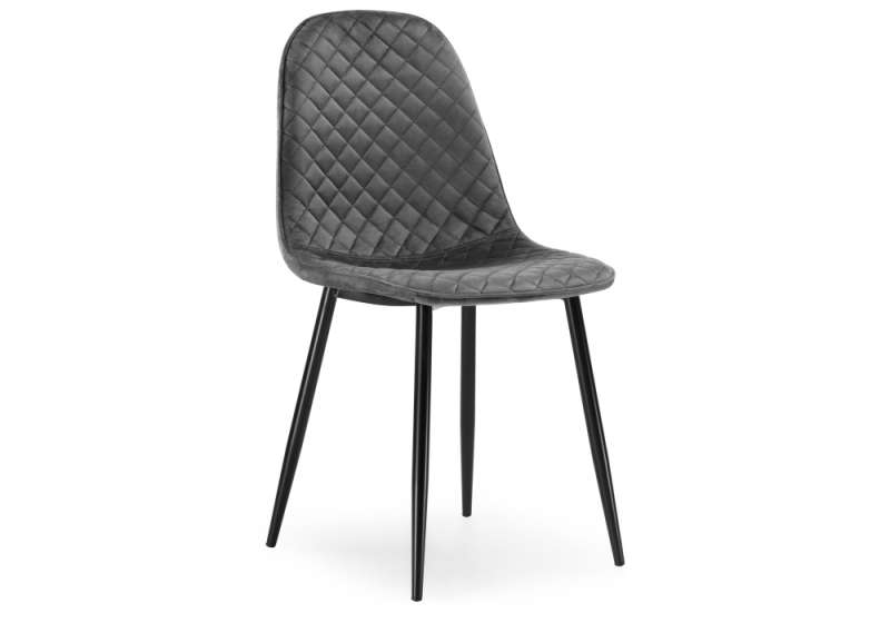 Стул на металлокаркасе Capri dark gray / black (45x51x86). 